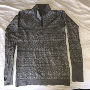 Size 8 Lululemon Restless Shirt Half Zip.
